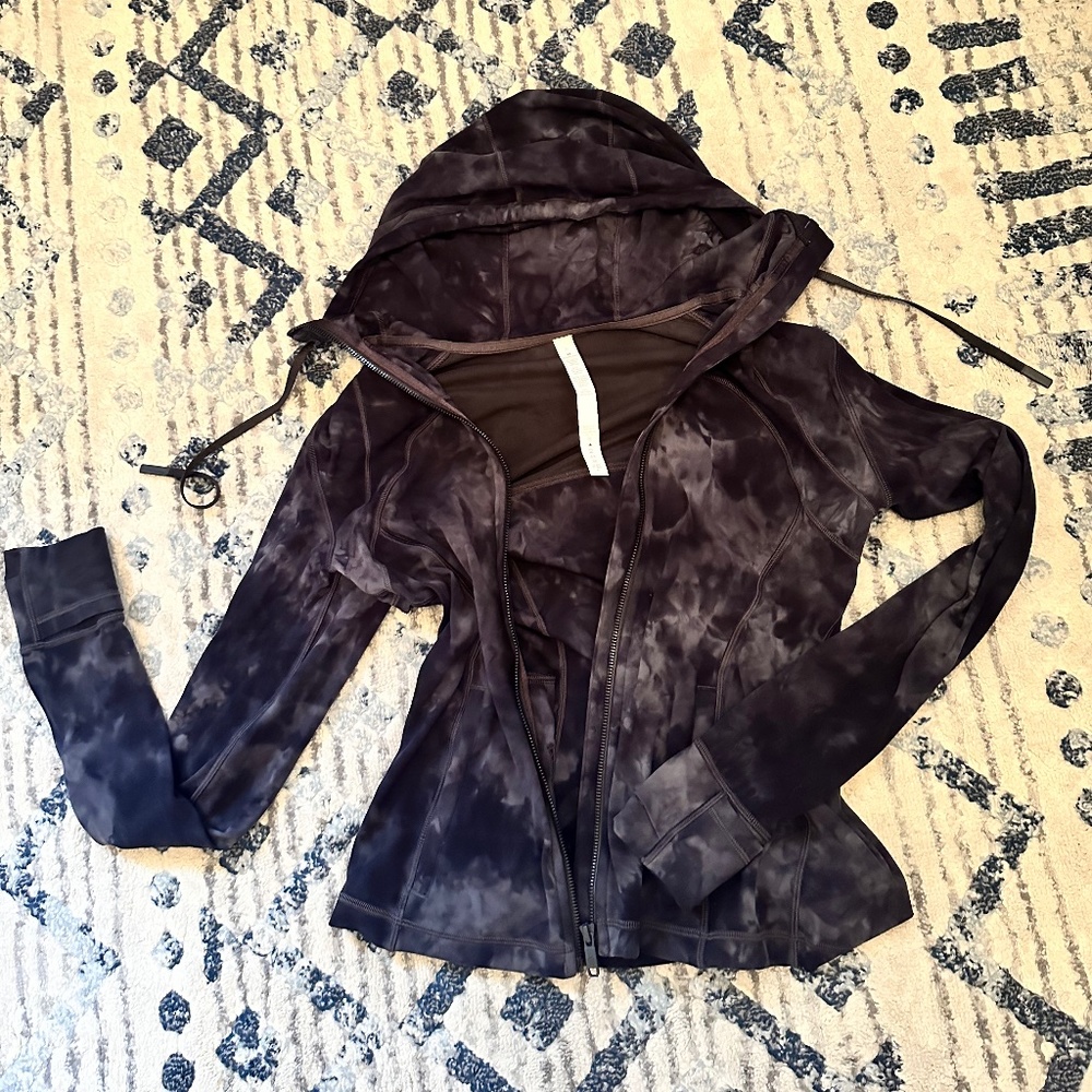 lululemon diamond dye hooded align jacket size 8